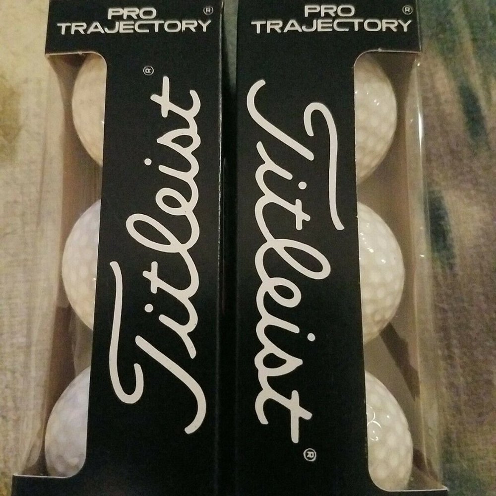 Titleist Pro Trajectory 90 3-Pack Golf Ball Two Sleeves #3 and #4 New - Picture 2 of 2